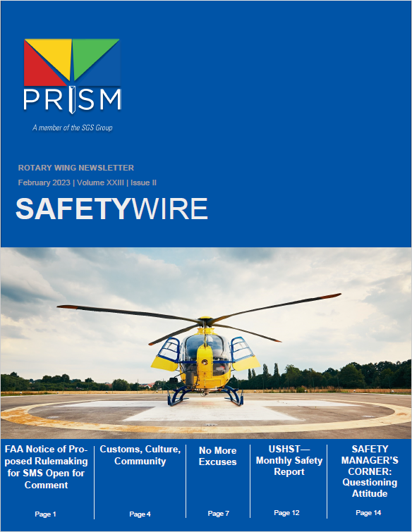 February 2023 Rotary Wing Safety Wire Newsletter