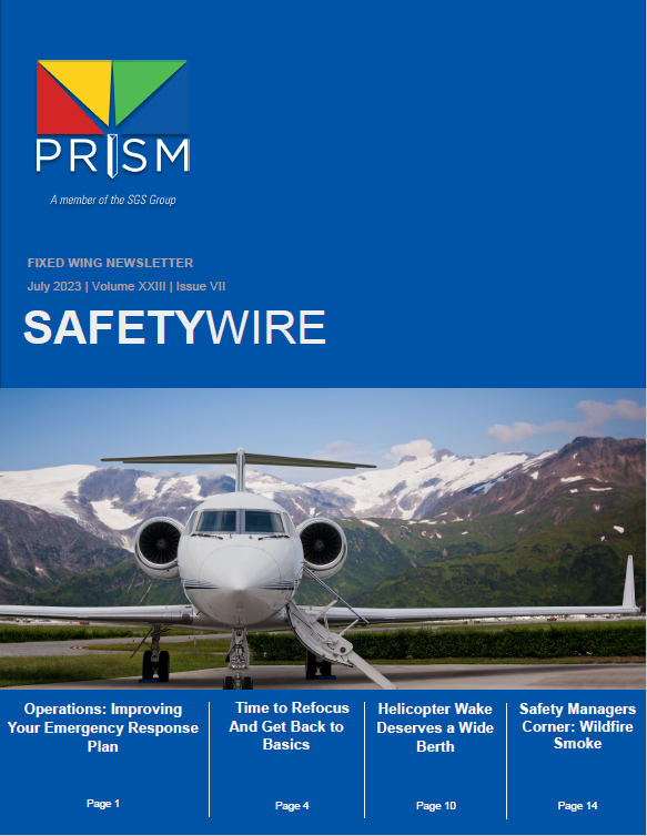 July 2023 Fixed Wing Safety Wire Newsletter