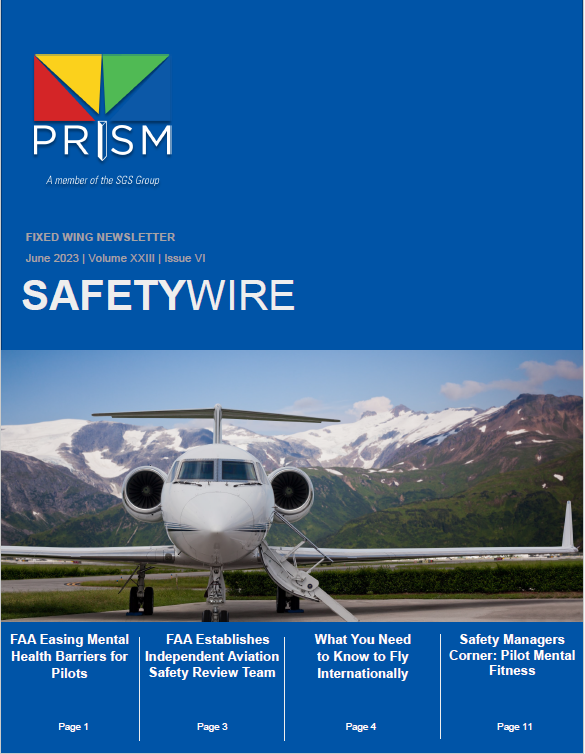 June 2023 Fixed Wing Safety Wire Newsletter