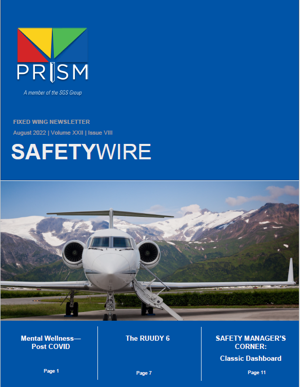 AUG 2022 Fixed Wing SafetyWire Newsletter