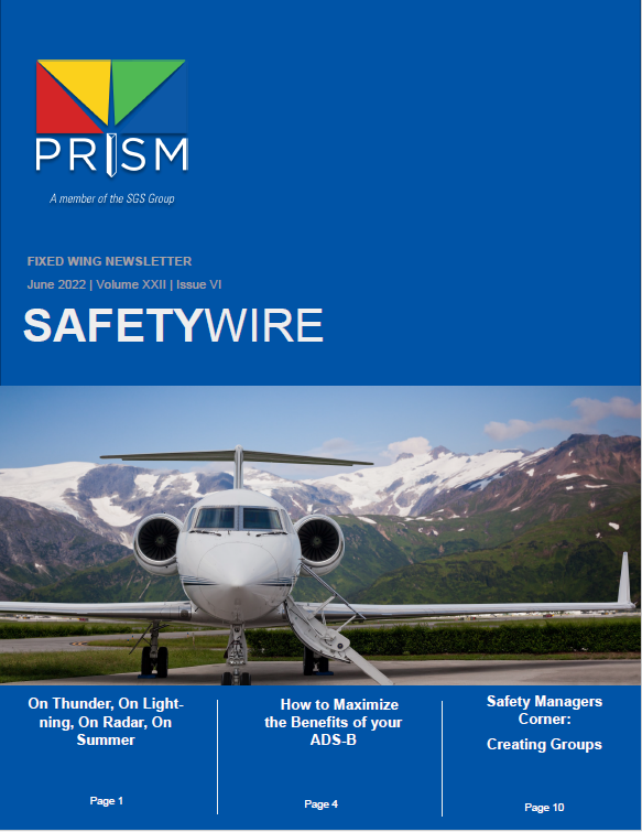 JUN 2022 Fixed Wing SafetyWire Newsletter