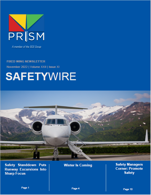 NOV 2022 Fixed Wing Safety Wire Newsletter