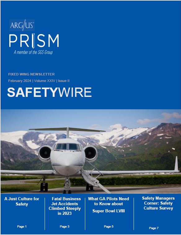 February 2024 Fixed Wing Safety Wire Newsletter