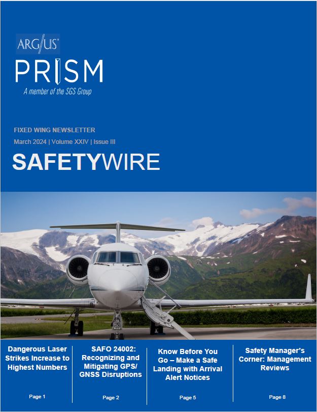 March 2024 Fixed Wing Safety Wire Newsletter